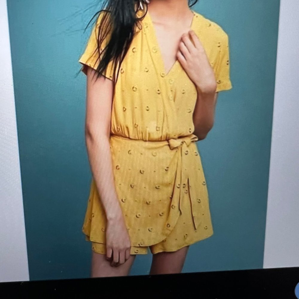Anthropologie Wrap Skirt Romper